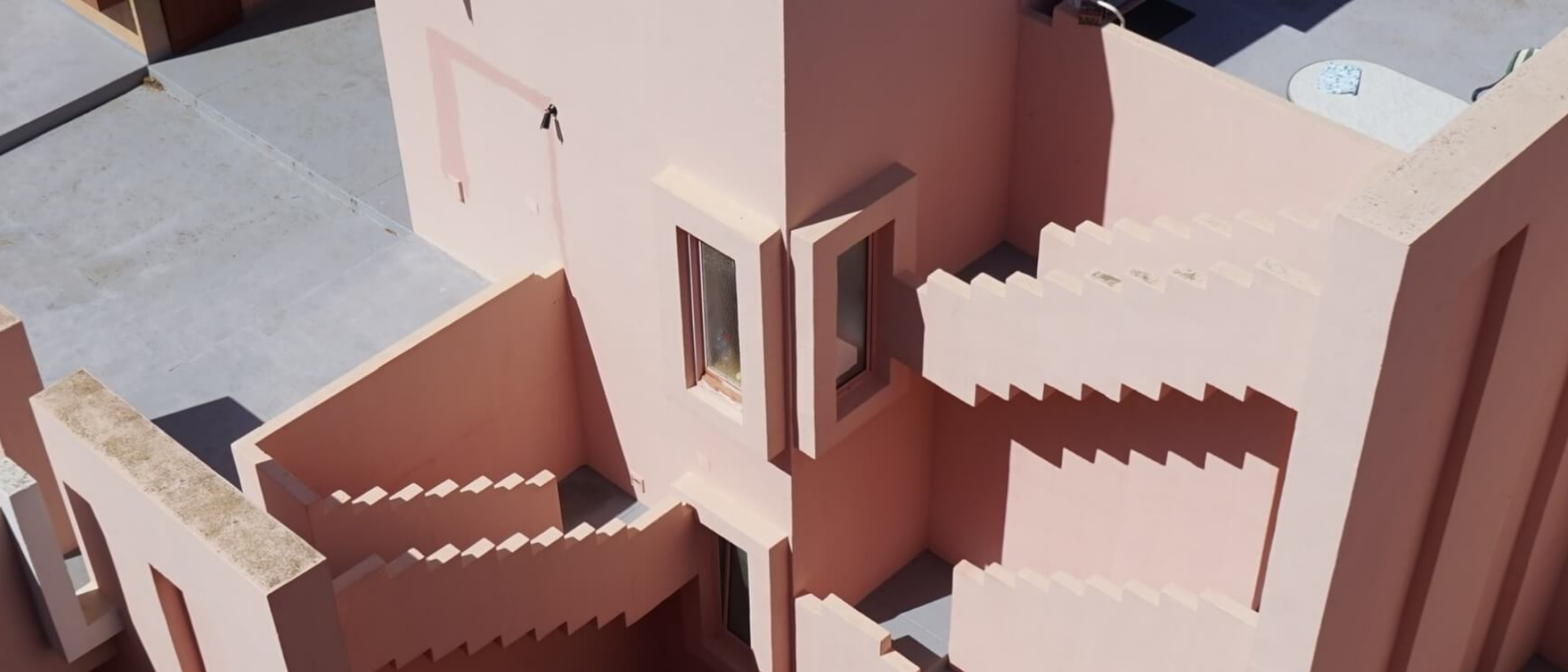 Ausschnitt aus einem Häuserzug von Minecraft
