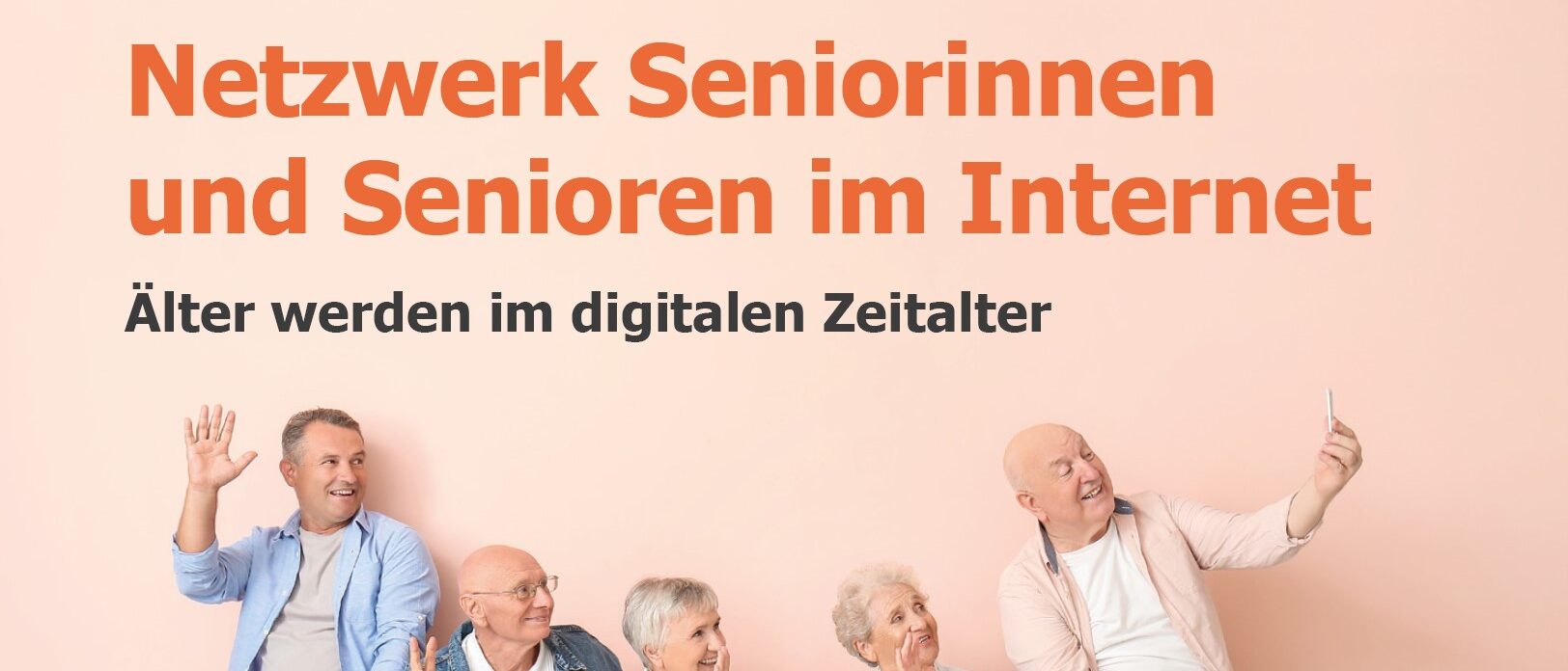 Titelbild der Postkarte Netzwerk Senioren im Internet