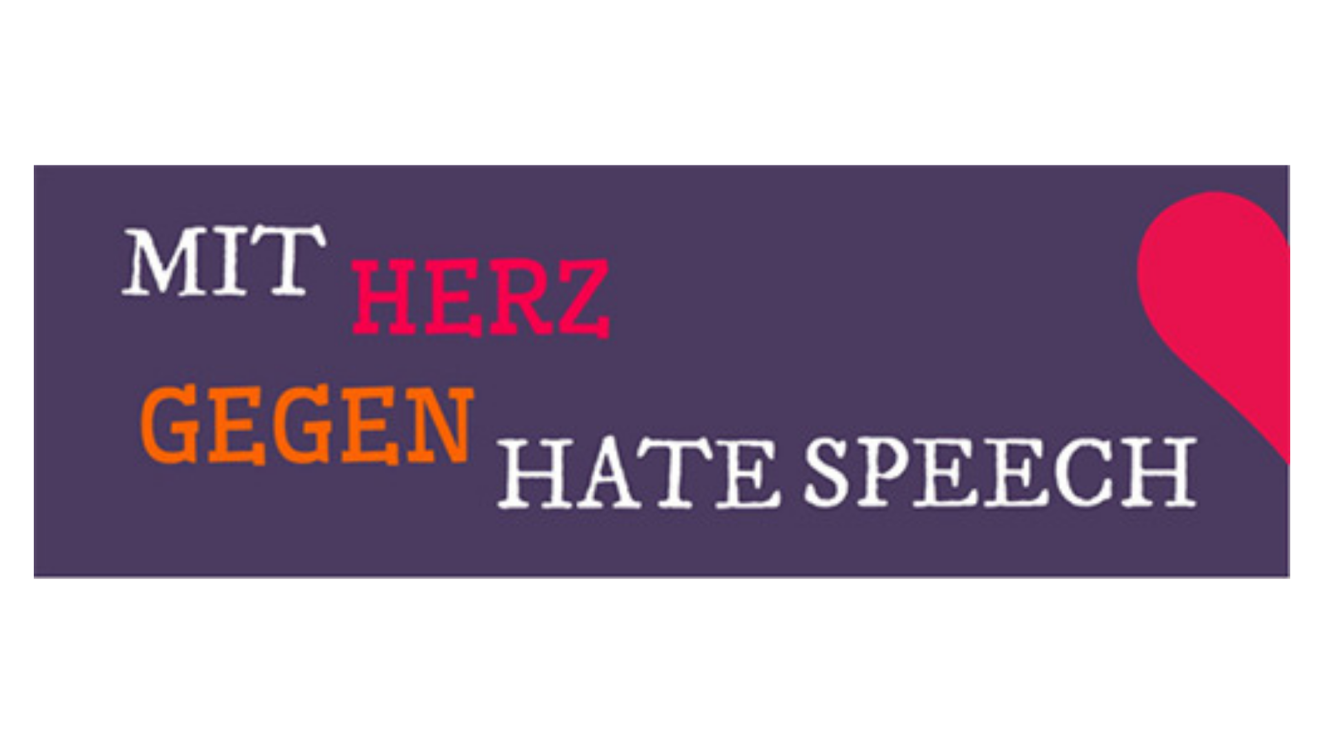 Logo von Mit Herz gegen hate speech