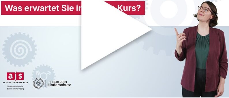 Vorschau eines Videos, in dem erläutert wird worum es im Kurs geht. es steht darauf: Herzlich Willkommen. Was erwartet Sie im Online-Kurs?