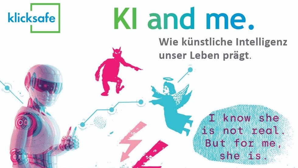 Deckblatt des Arbeitsblattes: KI and me.