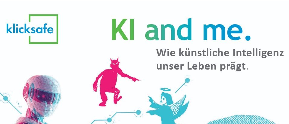 Deckblatt des Arbeitsblattes: KI and me.